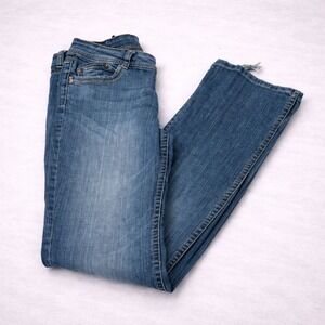 Lei Sophia Hip Hugger Flare Jeans Womens Junior 5 Long Low Rise Denim